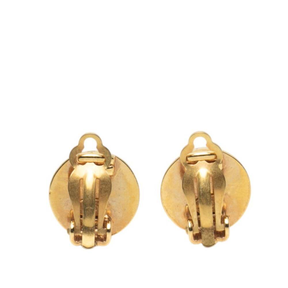 Chanel Cc Logo Clip-On Earrings Metal #215758C60B - Picture 2 of 4